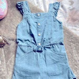 Toddler Girl Denim Romper